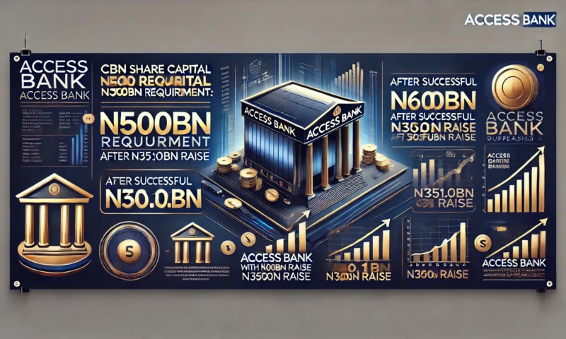“Access Bank Exceeds CBN’s N500Bn Share Capital Requirement, Reaches N600Bn Following Successful N351.01Bn Raise”