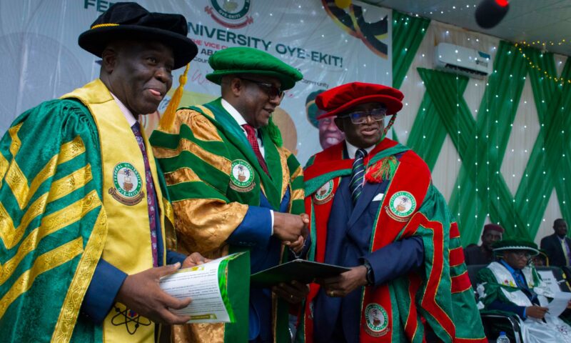 Dr. Onyema Honoured with FUOYE Doctorate for Outstanding Business and Humanitarian Leadership