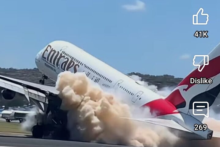 “Emirates Flight Faces Mid-Air Scare, Skids on Landing But Parks Safely – Pilot’s Skill Saves the Day!”