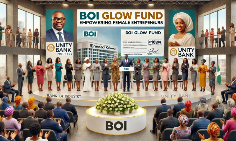 BOI Unveils ₦10bn GLOW Fund to Empower Female Entrepreneurs, Unity Bank Names Ebenezer Kolawole as Acting MD