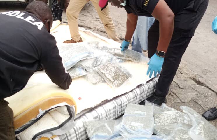 NDLEA Seizes 63.75kg of Canadian Cannabis Stuffed in Mattresses at Tincan Port