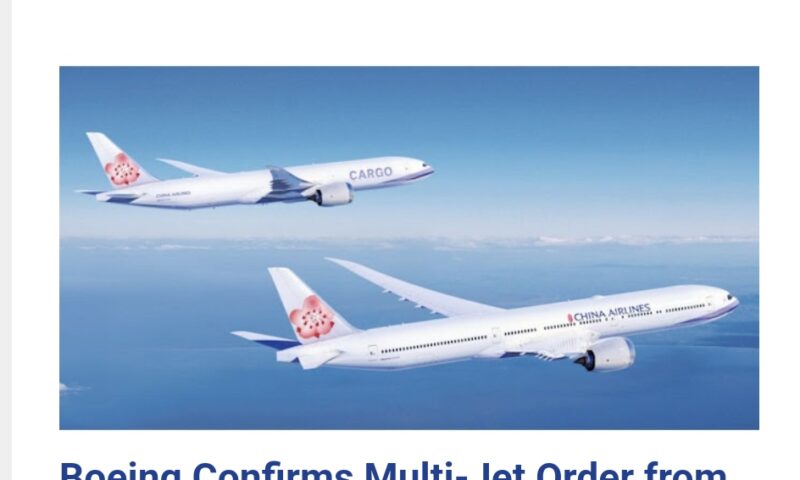 China Airlines Places $11.9 Billion Order for Boeing 777X Fleet to Expand Global Operations