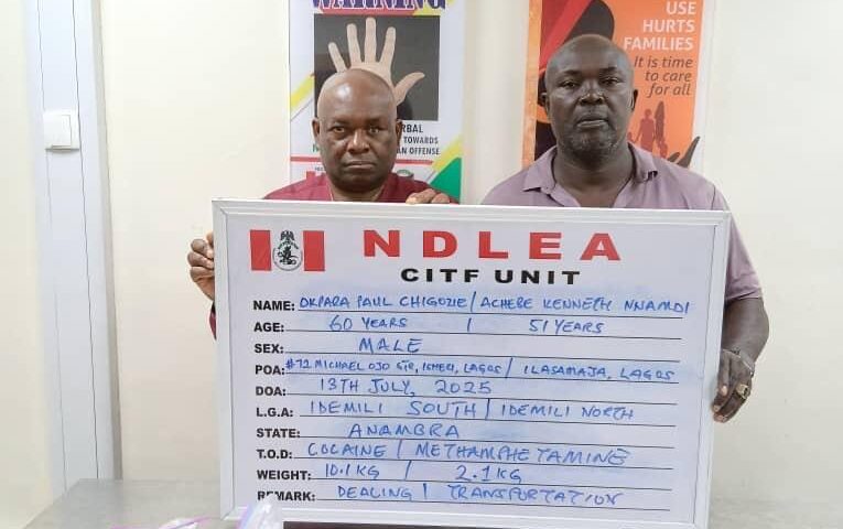 NDLEA Arrests Notorious Drug Kingpin After 7 Years on the Run, Seizes Over 11kg of Cocaine, Meth in Nationwide Crackdown