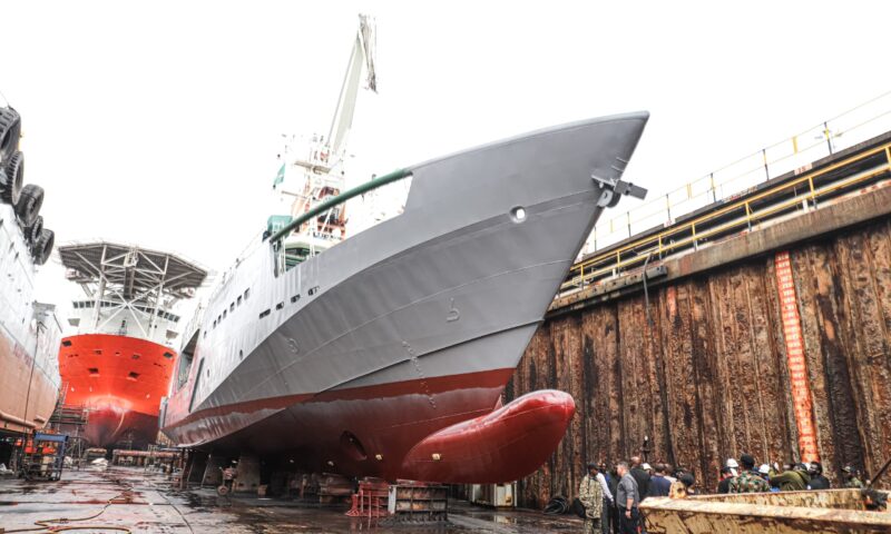 NIMASA Backs Local Shipbuilding as Deep Blue Vessel Docks at Nigerdock