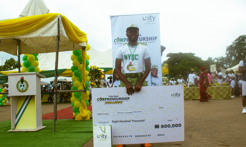 Unity Bank Empowers 30 NYSC Entrepreneurs with ₦16m Grants to Fuel Startups