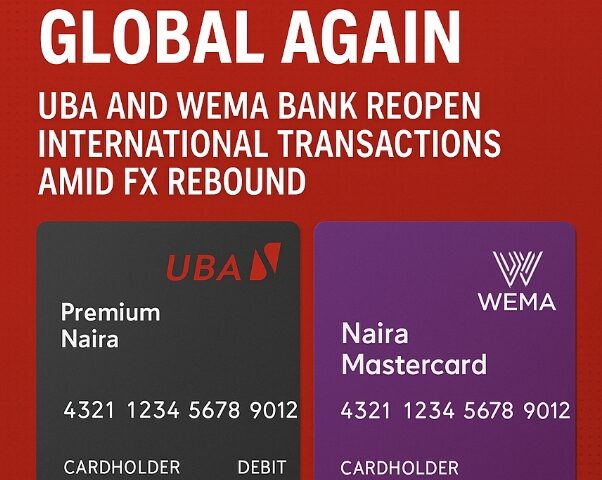 UBA, Wema Reopen Naira Cards for Global Use, Boost FX Confidence and Financial Inclusion