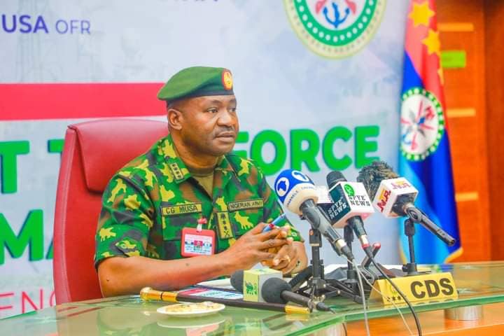 Insecurity in Nigeria: CDS Musa links recent terrorists attacks, killings to 2027 elections