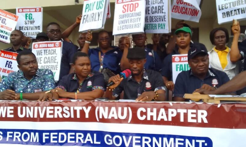 ASUU-NAU Cautions Over Strike, Seeks FG”s Approval To Settle Unpaid Salaries 
