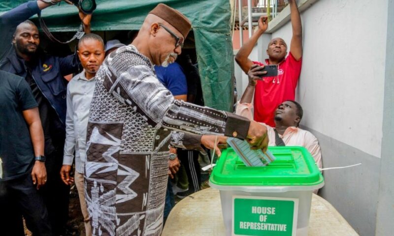 Ogun gov votes, commends peaceful conduct, turnout