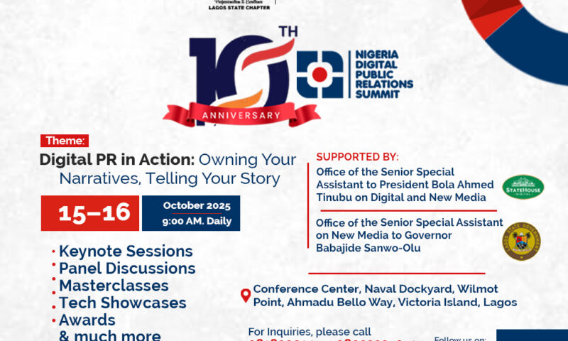 Nigeria Digital PR Summit 2025: Registration Opens for 10th Edition
