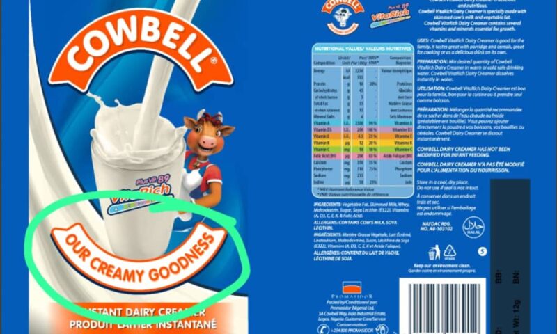 Beware of fake Cowbell milk, NAFDAC alerts Nigerians