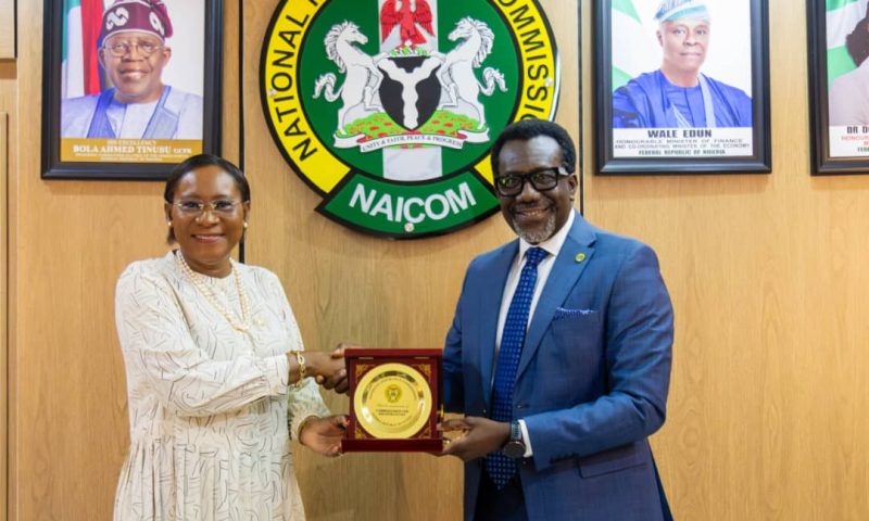 NAICOM, NCRIB Deepen Collaboration as New President Mrs. Ekeoma Ezeibe Visits Insurance Regulator in Abuja