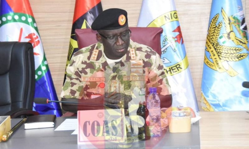 Army chief visits Borno, charges troops to sustain vigilance