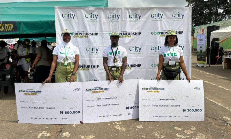 Unity Bank Empowers Young Entrepreneurs with ₦270m Corpreneurship Funding