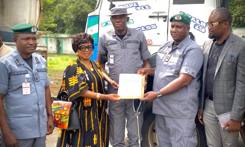 Customs hands over 159,000 litres of seized fuel to NMDPRA