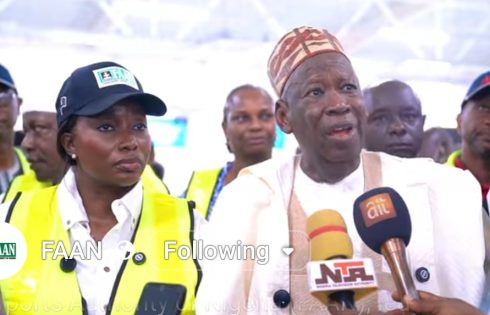 MMIA Fire: Ganduje Tours Burnt MMA1, Applauds Kuku’s Swift Response and Terminal Upgrade