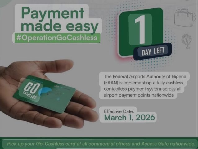 FAAN Confirms “Operation Go Cashless” Launch on March 1, 2026, Debunks Viral Scam SMS
