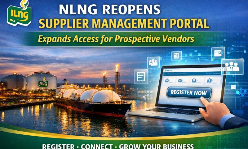 NLNG Reopens Supplier Management Portal, Expands Access for Prospective Vendors