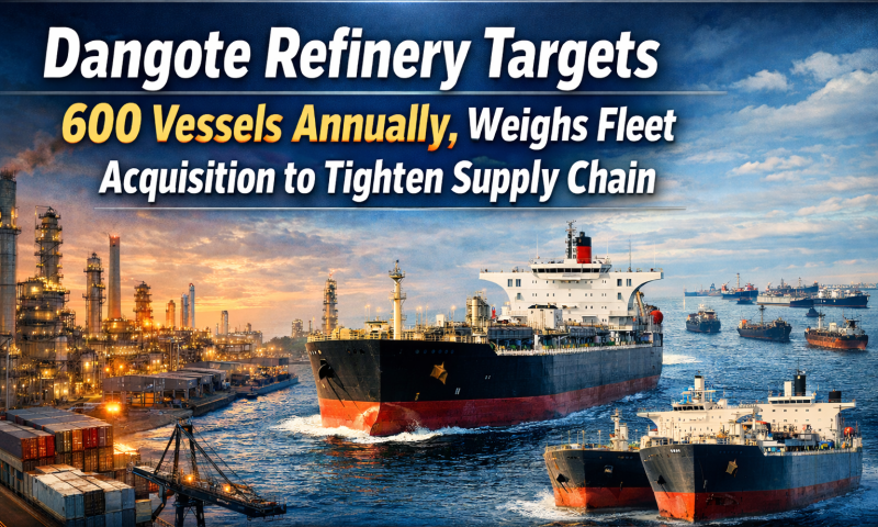 Dangote Refinery Targets 600 Vessels Annually, Weighs Fleet Acquisition to Tighten Supply Chain