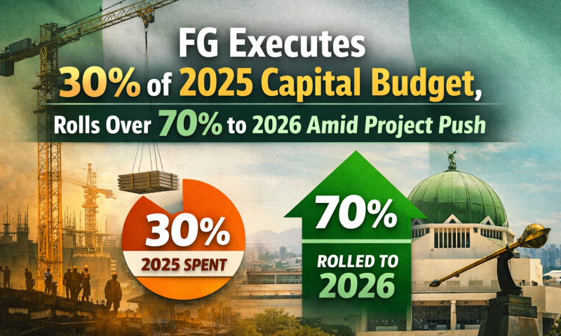 FG Executes 30% of 2025 Capital Budget, Rolls Over 70% to 2026 Amid Project Push