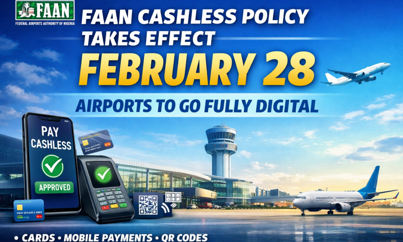 FAAN Sets February 28 for Full Cashless Airport Payments