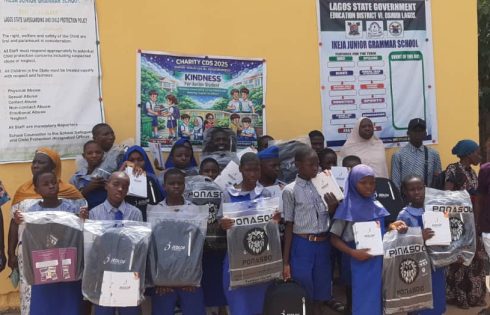 JEDLOF Empowers 300 Students, Dontes Items To School 