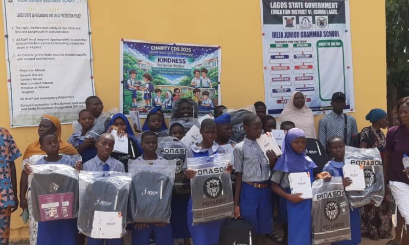 JEDLOF Empowers 300 Students, Dontes Items To School 