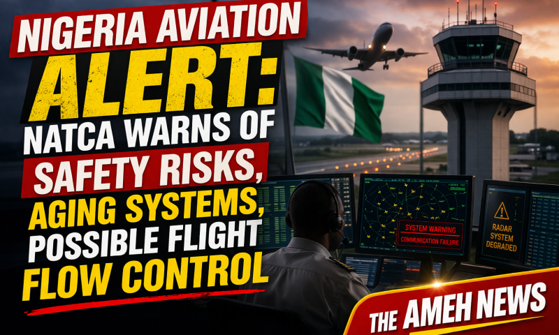 Nigeria Aviation Alert: NATCA Warns of Safety Risks, Aging Systems, Possible Flight Flow Control
