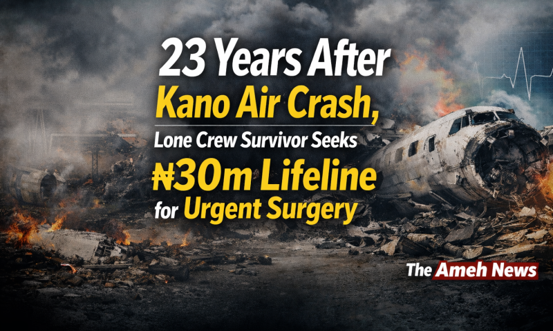 23 Years After Kano Air Crash, Lone Crew Survivor Seeks ₦30m Lifeline for Urgent Surgery