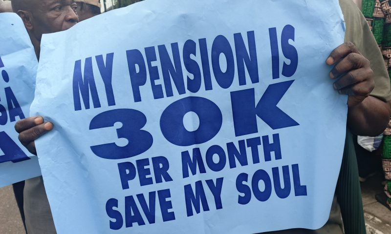 NPA Pensioners Protest at Headquarters Over 16-Year Unpaid Entitlements, Accuse Management of Silence