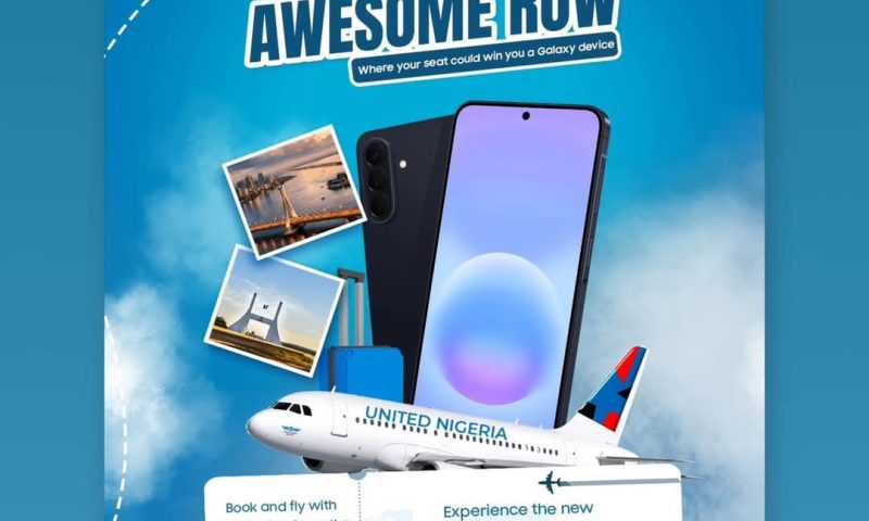 Fly United Nigeria Airlines on May 29, Win Samsung Galaxy Phones Mid-Air