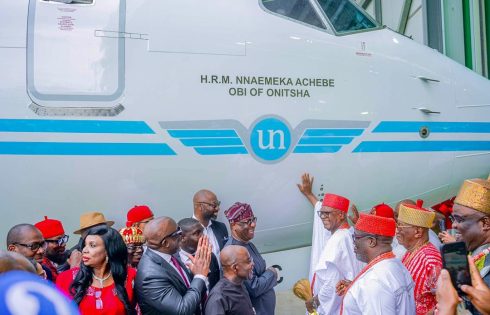 UNA’s Achebe–Obi Aircraft Naming Sparks Expert Debate as Analysts Call It “Aviation Meets National Identity Strategy”