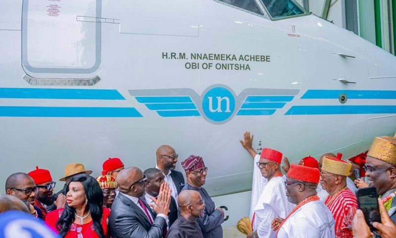 UNA’s Achebe–Obi Aircraft Naming Sparks Expert Debate as Analysts Call It “Aviation Meets National Identity Strategy”