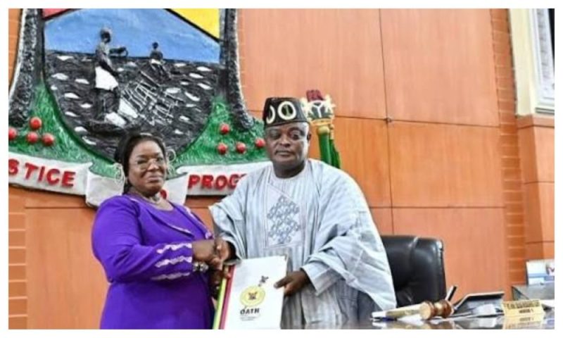 Lagos Assembly swears in Adenike Oshinowo as first female clerk