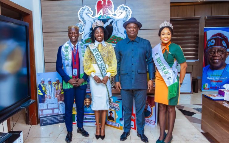 Keyamo receives Miss World Nigeria, King, Queen of the Air