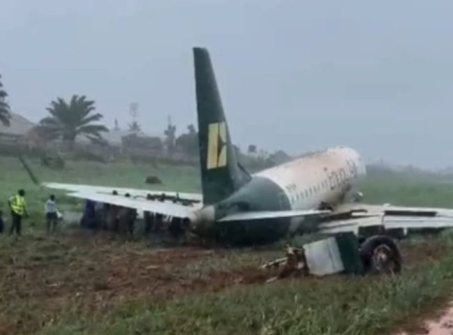 Disaster Averted: Passenger Aircraft Veers Off Runway Into Bush, Renewing Questions Over Nigeria’s Airport Safety Standards